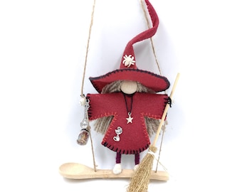 Witch Doll Brings Luck & Protects Your Kitchen Witchy Spiritual Figurine