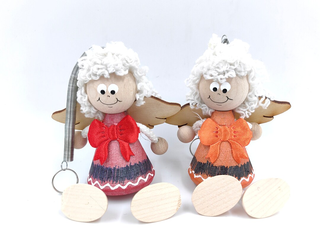Jumping Angel Jumping Angel Doll Ornament, Mini Dancing Fairy Figurine, Handmade ...