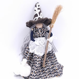 Kitchen Witch Doll handmade, Hanging Kitchen witch, Hedge witch, Witch doll accessory, Good Luck Witch figurine, Toy Gift for kid child gift