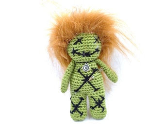 Voodoo Poppet Doll – Fuzzy Magic Spell Companion – Ritual Protection Figurine – Good Luck Talisman Gift