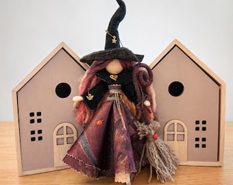 Good Luck Witch of Love Harmony, New Home Gift wedding, Kitchen Witch Doll, Fairy figurine