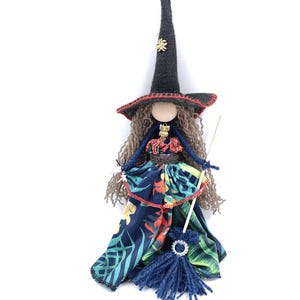 Kitchen WITCH Doll Pagan Art Doll Wiccan Hedge Witch House Warming Gift German Witch Figurine Home Blessing Witch Rag Doll Halloween party