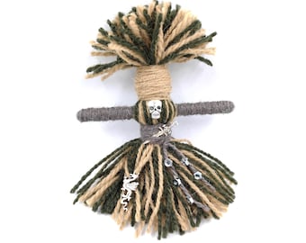 Muñeca vudú Poppet: figura vudú de gran efecto para rituales de hechizos, regalo para el hogar, amor, espíritu secreto vudú, talismán de protección.