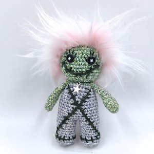Voodoo Doll Gift for Home, Good Luck Talisman, Powerful voodoo Spell Doll for Rituals, Crochet Amigurumi, Magic hoodoo voodoo figurine