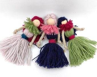Choose your Travel Poppet doll, Poppet Good Luck Protection Talisman, Spell Doll for Altar Decor, Handmade kitchen witch ornament Figurine