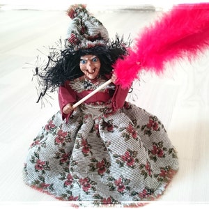 Kitchen WITCH, Kitchen Witch Doll, Witch Doll, Norway kitchen witch, Horror Decor, Hanging Witch, Fairy Figurine, Witch, Good Luck Witch Hag