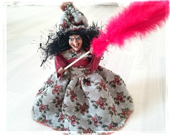 Kitchen WITCH, Kitchen Witch Doll, Witch Doll, Norway kitchen witch, Horror Decor, Hanging Witch, Fairy Figurine, Witch, Good Luck Witch Hag