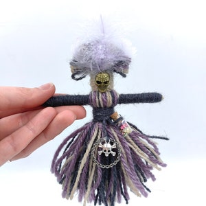 Mini-Voodoo-Puppe, Reise-Voodoo-Poppet-Figur, Taschen-Poppet-Voodoo-Talisman, Geschenk für neues Zuhause, Familienfreund, Voodoo-Hoodoo für Ritualaltar