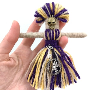 Voodoo Doll for Gift Car Ornament to hang, Voodo for Ritual, House Protection Talisman, Powerfull Woodoo Figurine, White Magic OOAK Voodoo
