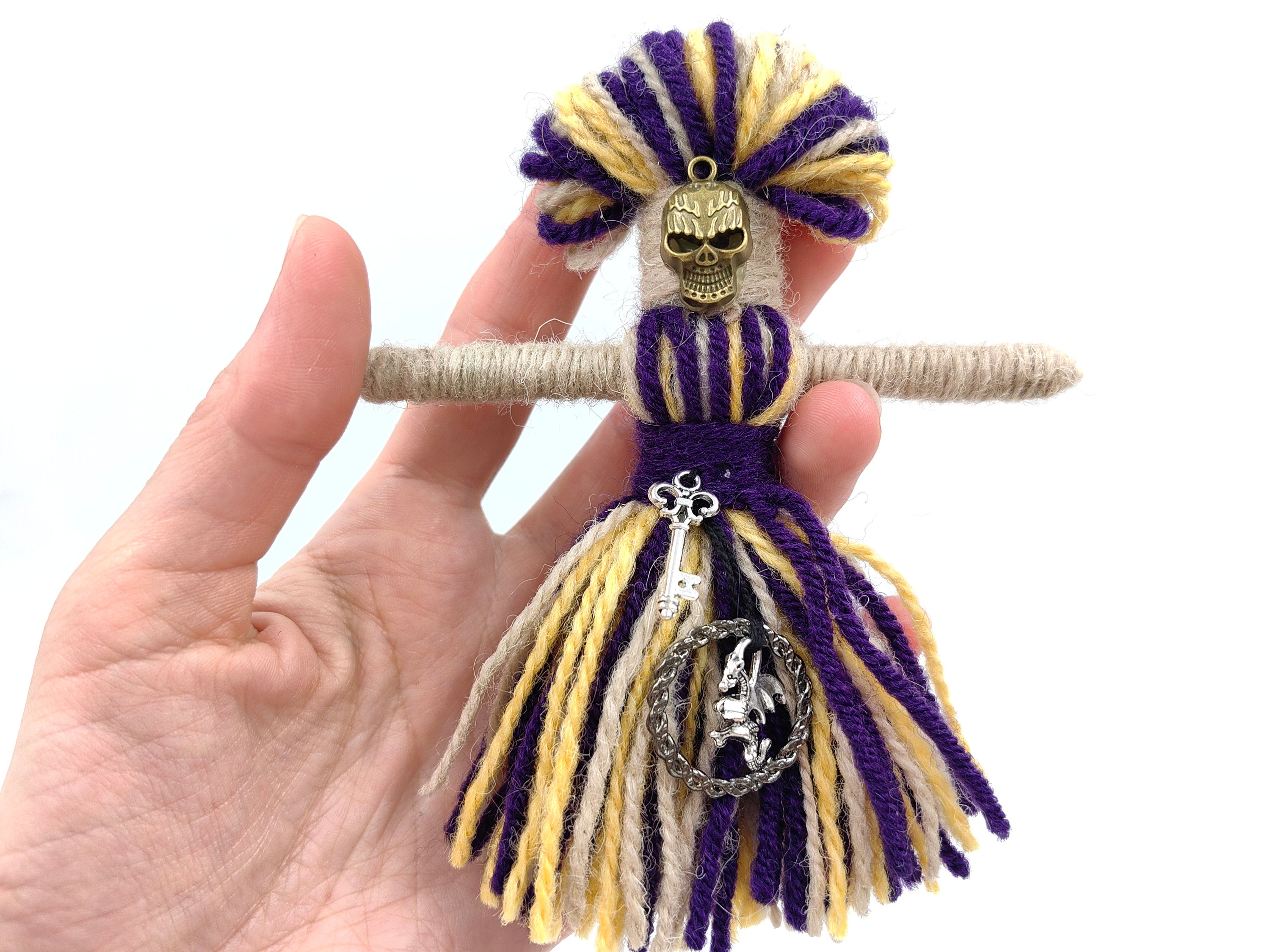 Voodoo Doll for Gift Car Ornament to Hang, Voodo for Ritual, House