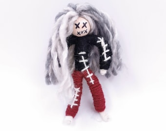 Poppet Voodoo Doll Handmade Intention Figurine, Spirit Doll, White Magic Witch Witchcraft, Pagan Ritual Dolls Energy woolen Doll Altar Decor