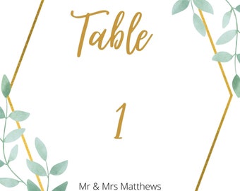 Table Number, Digital Download, Instant, Table Numbers, Wedding Table Number, Wedding Table Number