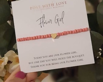 Flower Girl Gift, Flower Girl Jewllery, Thank you gift, Flower Girl Bracelet, Flower Girl Thank You Gift, Bracelet