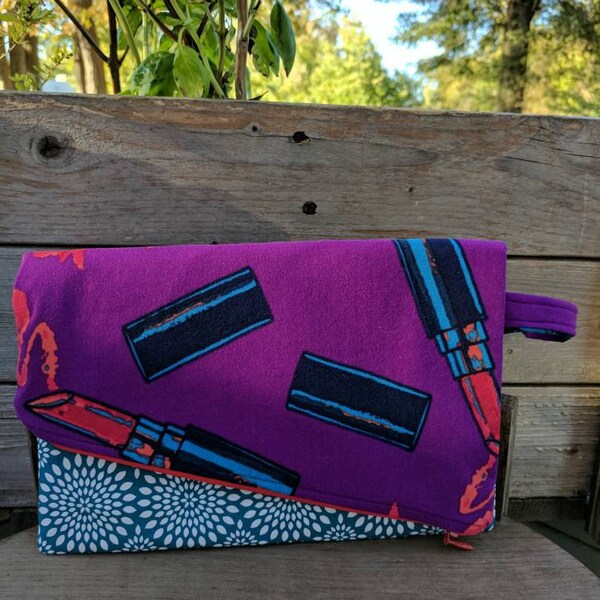 Lipstick Fold Over Clutch