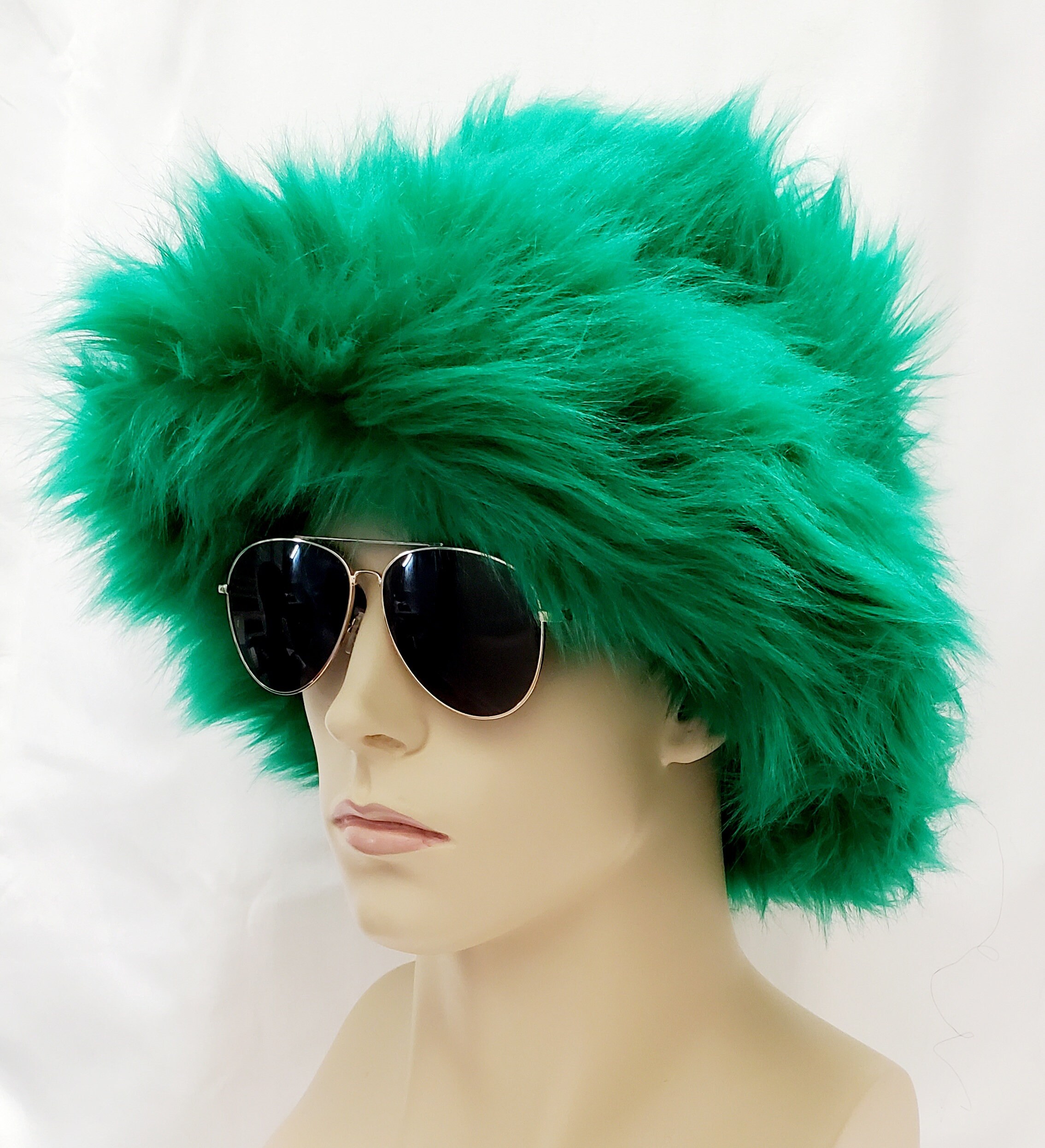 Emerald Green Faux Fur Bucket Hat / Floppy Hat / Festival Hat Etsy