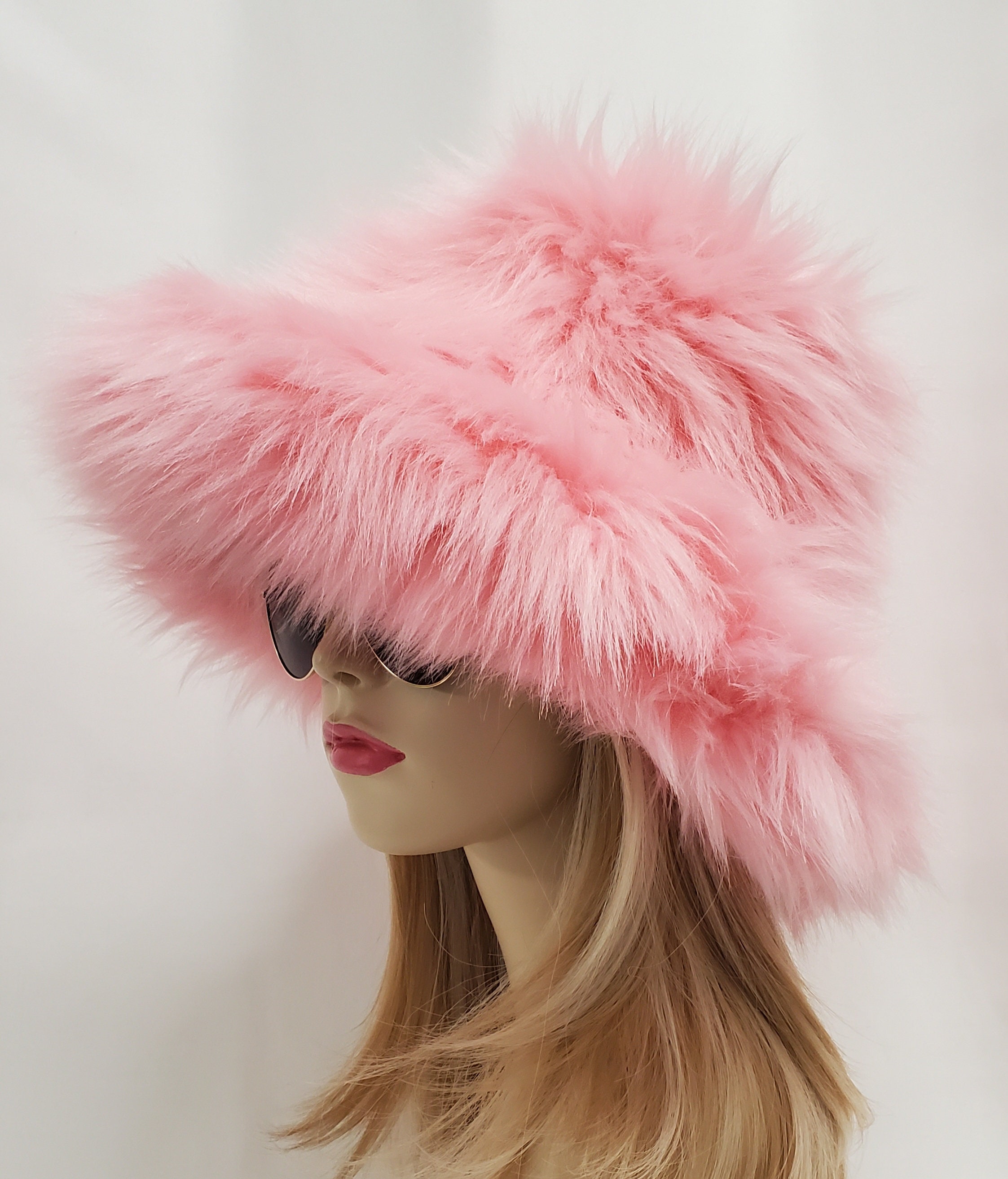 Barbie Pink Fur Hat - Etsy