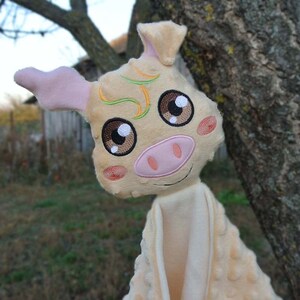 ピギーピッグベビー掛け布団おもちゃブランケットセキュリティブランケットラブリー3サイズ、ぬいぐるみ、ぬいぐるみ機械刺繍デジタルデザインパターンITH