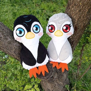 Download Penguin stuffie set 4 SIZES Plushie Machine Embroidery | Etsy
