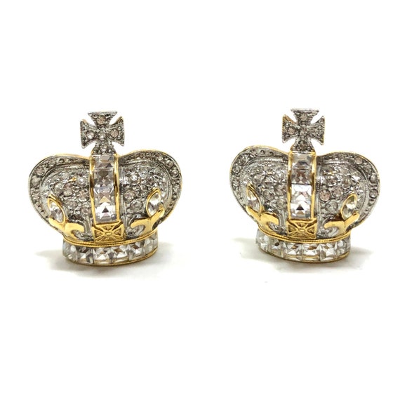 Butler and Wilson 1980s Vintage Rhinestone Crown E