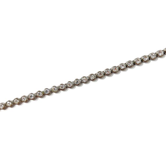 F*r様 ヴィンテージラインストーン テニスブレスレット ゴールドトーン