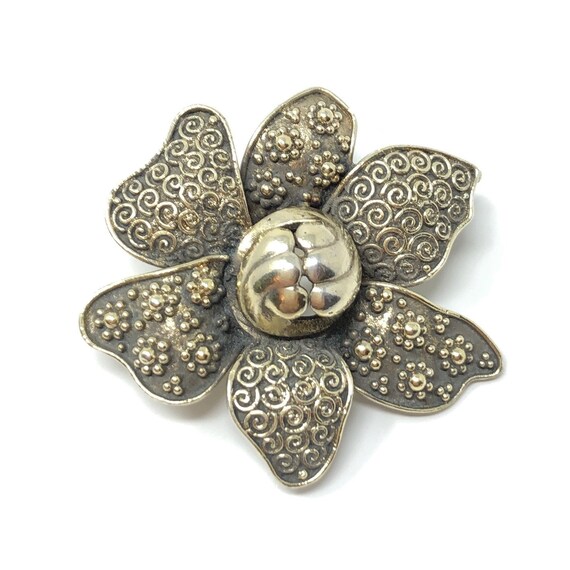 Theodor Fahrner 1930s Silver Gilt Vintage Patterne