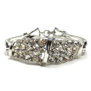 Coro 1950s Colourless Rhinestone Vintage Bracelet