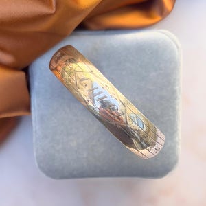 Late Victorian Cuff Antique Silver Engraved &#39;Cheri&#39;