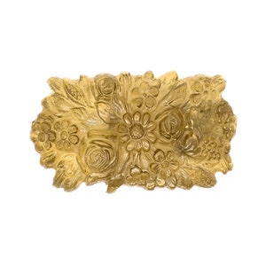 Art Deco Buckle 1930s French Vintage Floral Celluloid