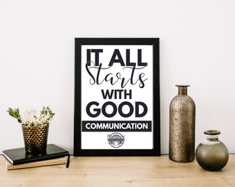 Podcaster Wall Art | Podcast Quotes | Podcast Gifts | Office Wall Art | Podcaster Printable Poster | Gift for Podcasters