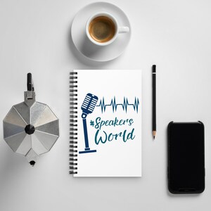 Spiral Notebook | Speakers World | Professional Speaker | Dotted Notebook