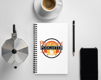 Spiral Notebook | Phenomenal Podcaster Blank Journal | Dotted Notebook