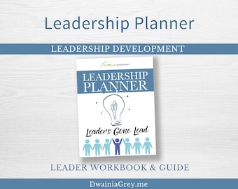 Leadership Planner | Leadership Development | Team Leadership | Leadership Communication | Project Manager | Leadership Development Tracker