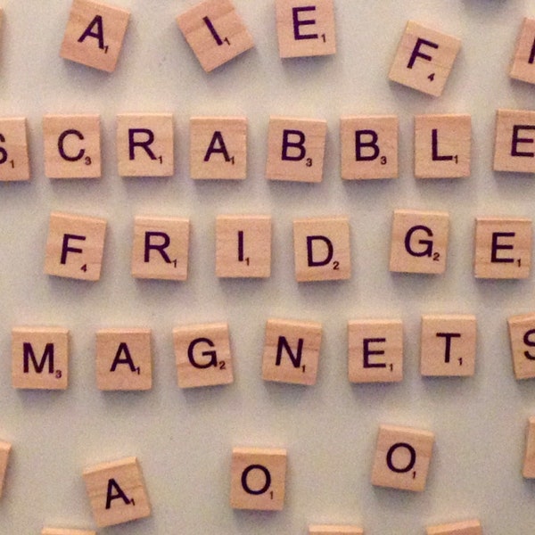 100 Piezas De Imanes De Baldosas De Letras Del Alfabeto Scrabble De Madera De Estilo Vintage, Divertidos Imanes Educativos, Imanes De Nevera