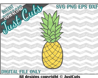 Pineapple SVG, pineapple, yellow pineapple, layered pineapple, cutting files, svg files, svg, eps, png, dxf, cricut, silhouette, summer