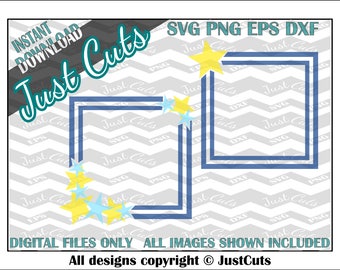 Star Frames SVG, svg, png, eps, stars, border, box, frame, monogram, scrapbook, photo, svg bundle, cutting files, silhouette, cricut, cute