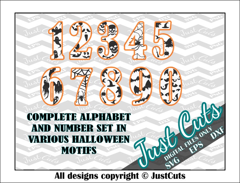 Download Spooky Letters SVG layered letters Halloween letters | Etsy