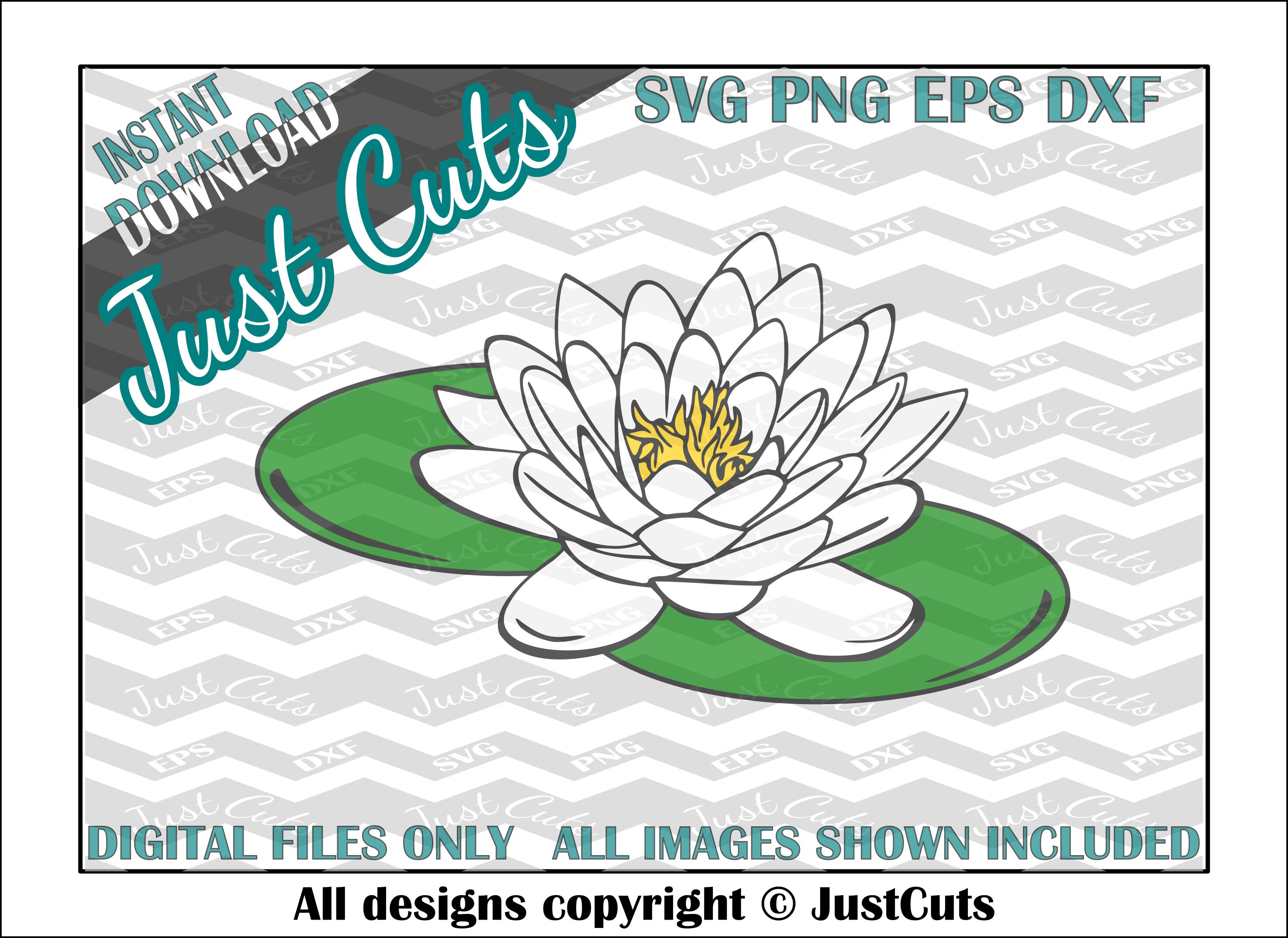 Water Lily Svg Water Lily Lily Pad Flower Svg Flowers Nature Water Svg Files Png Dxf