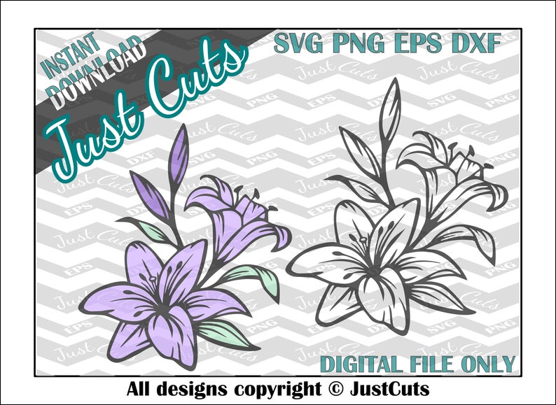 Download Lily SVG lilies lily flower SVG eps PNG dxf Easter | Etsy