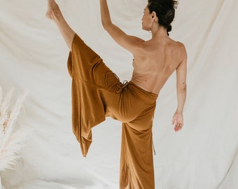 Tadasana Pant - Pumpkin - (hemp/organic cotton jersey)