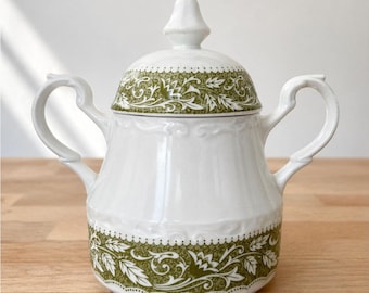 Vintage J&G Meakin Sterling Colonial English Ironstone Sugar Bowl