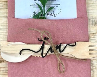 Wedding Place Cards | Custom Laser-Cut Name Tags | Acrylic Names for Elegant Table Decor