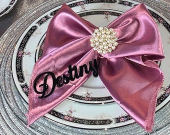 Wedding Place Cards | Custom Laser-Cut Name Tags | Acrylic Names for Elegant Table Decor