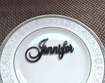 Wedding Place Cards | Custom Laser-Cut Name Tags | Acrylic Names for Elegant Table Decor