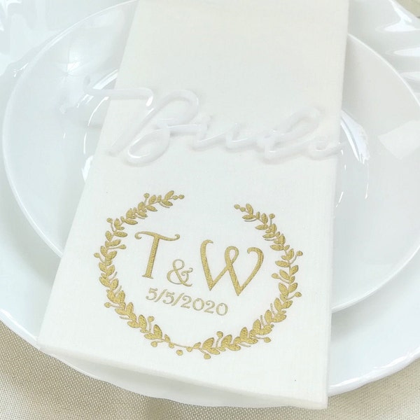 Servietten für Hochzeit, Personalisierte Servietten, Hochzeitsservietten, Dinnerservietten, Dinnerservietten für Hochzeit, individuelle Hochzeitsservietten