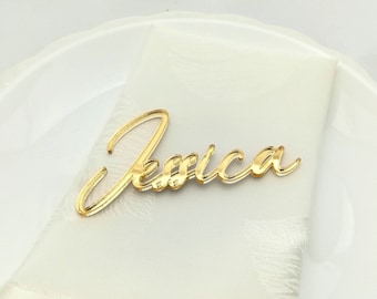 Wedding Place Cards | Custom Laser-Cut Name Tags | Acrylic Names for Elegant Table Decor