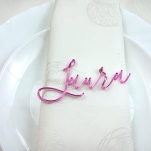 Wedding Place Cards | Custom Laser-Cut Name Tags | Acrylic Names for Elegant Table Decor