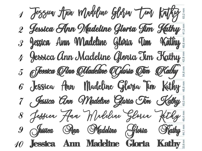 Wedding place cards laser cut names for wedding table Etsy