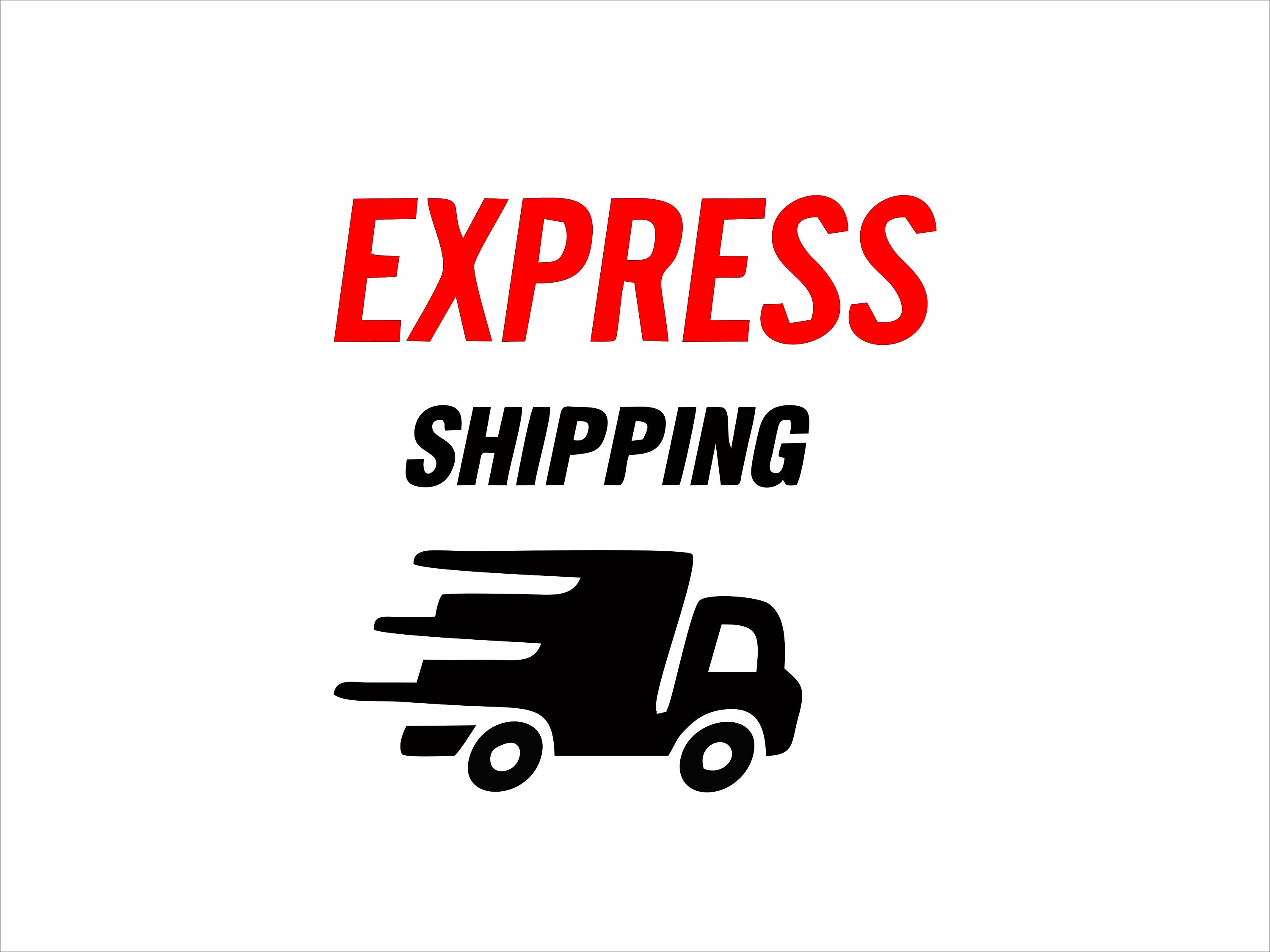 Additional pay for DHL or UPS express shipping