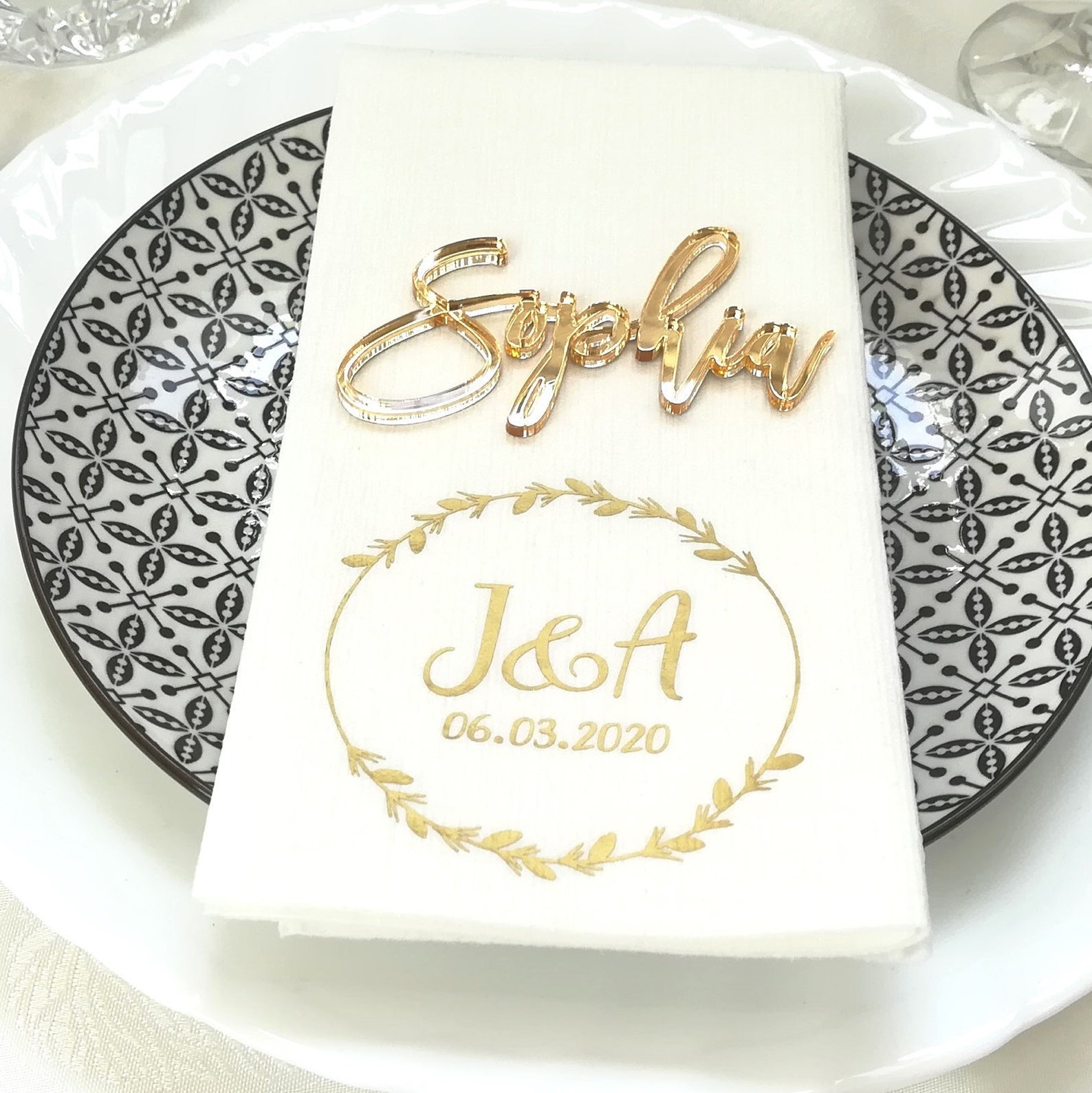 Napkins for Wedding Personalized Napkins Wedding Napkins Etsy