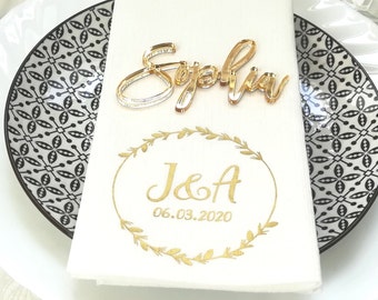 Servilletas para boda, servilletas personalizadas, servilletas de boda, servilletas de cena, servilletas de cena para boda, servilletas de boda personalizadas